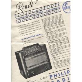 Rondo, nový přijimač Philips (leták, Philips radio)