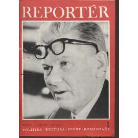 Reportér, ročník IV./1969, číslo 1. Týdeník pro politiku, kulturu  a sport