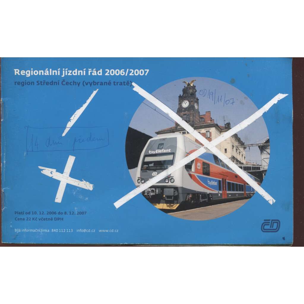 Regionální jízdní řád 2006/2007, region Střední Čechy (vybrané tratě)