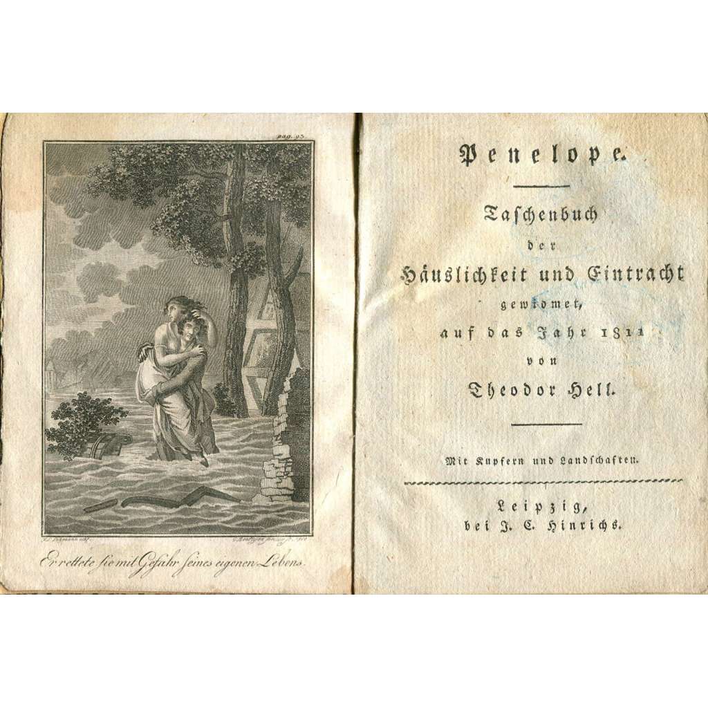 Penelope. Taschenbuch der Häuslichkeit und Eintracht gewidmet, auf das Jahr 1811 [beletrie; Sasko; Německo; literární časopisy; 19. století; Carl Maria von Weber]