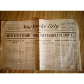 New Yorské listy, čtvrtek 22. listopadu 1951 (exil)