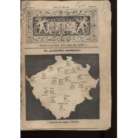 Časopis: Bič, číslo 20., ročník II/1891. Obrázkový list pro zábavu, satyru, sociální vědu a politiku