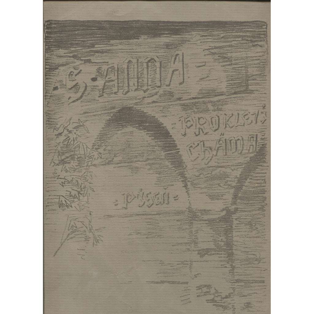 Svatá Anna - píseň (litografie, František Bílek, obálka sešitu)