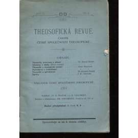 Theosofická revue, ročník XI./1909. Časopis České společnosti theosofické