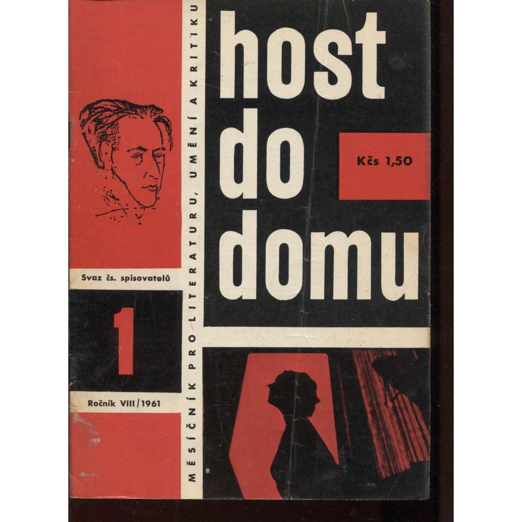 Host do domu, ročník VIII., číslo 1/1961. Měsíčník pro literaturu, umění a kritiku