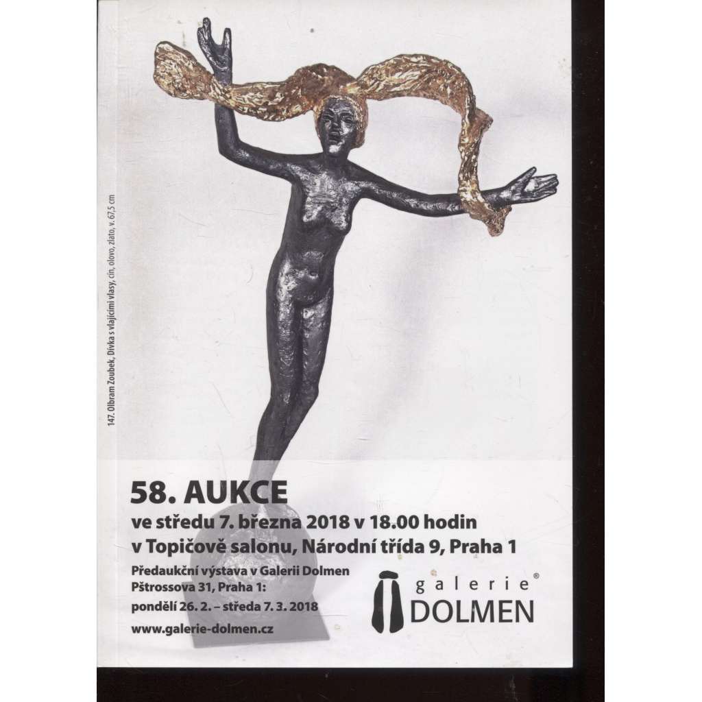 58. Aukce Galerie Dolmen (aukční katalog, obrazy, umění)