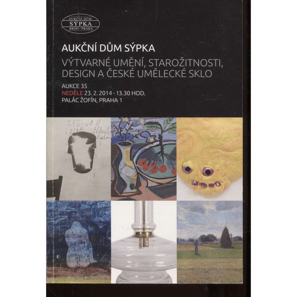 Výtvarné umění, starožitnosti, design a české umělecké sklo (aukční katalog, obrazy, umění)