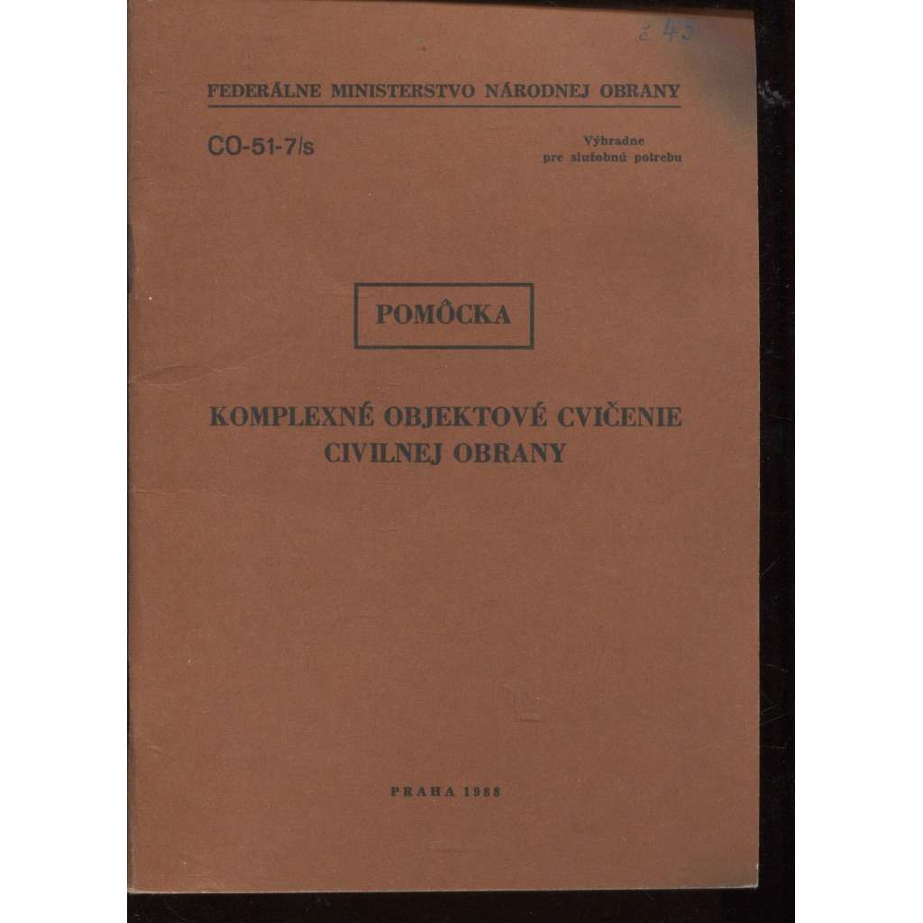 Komlexné objektové cvičenie Civilnej obrany (text slovensky)