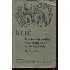 Klíč k určování rostlin, vyskytujících se u nás nejčastěji