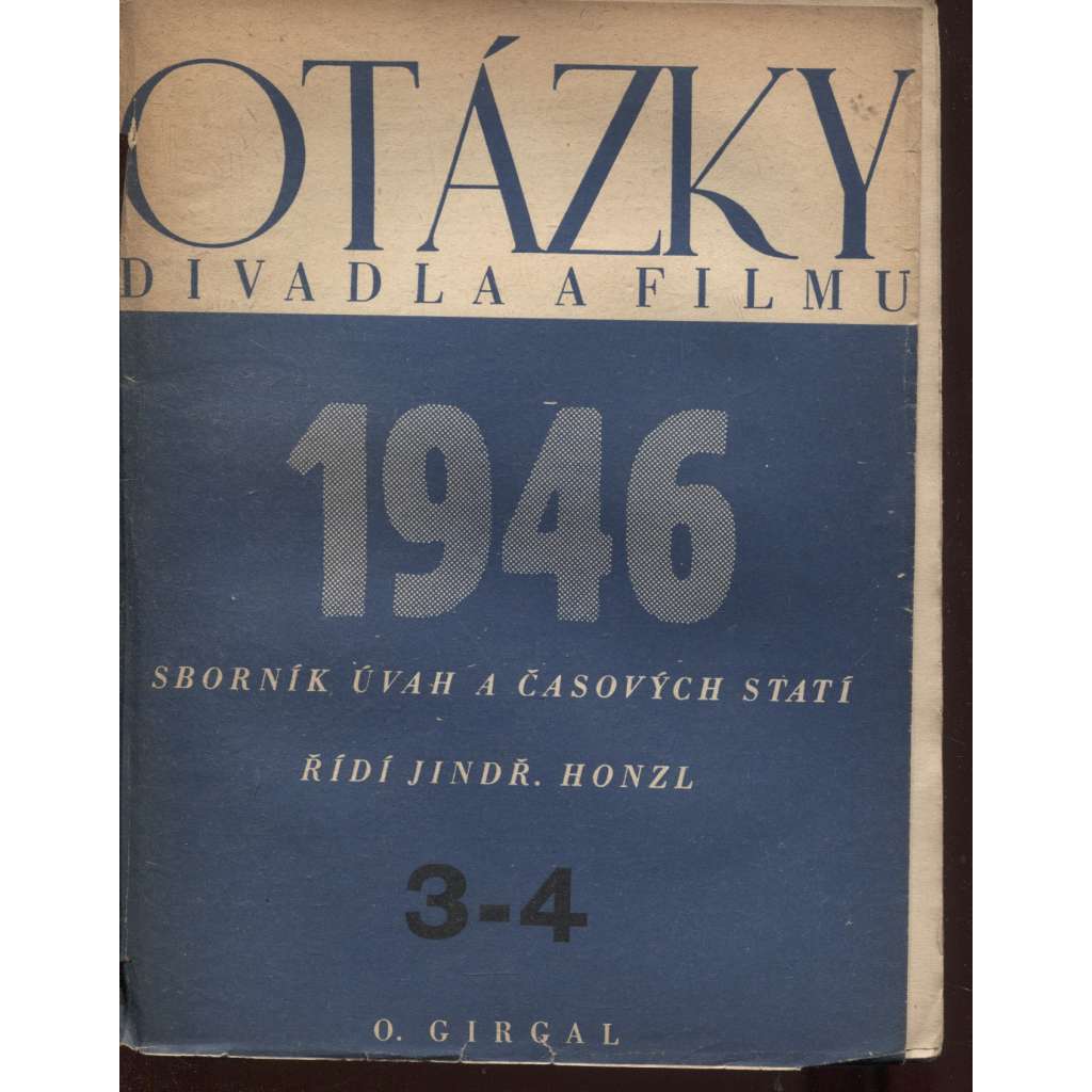 Otázky divadla a filmu, číslo 3.-4./1946