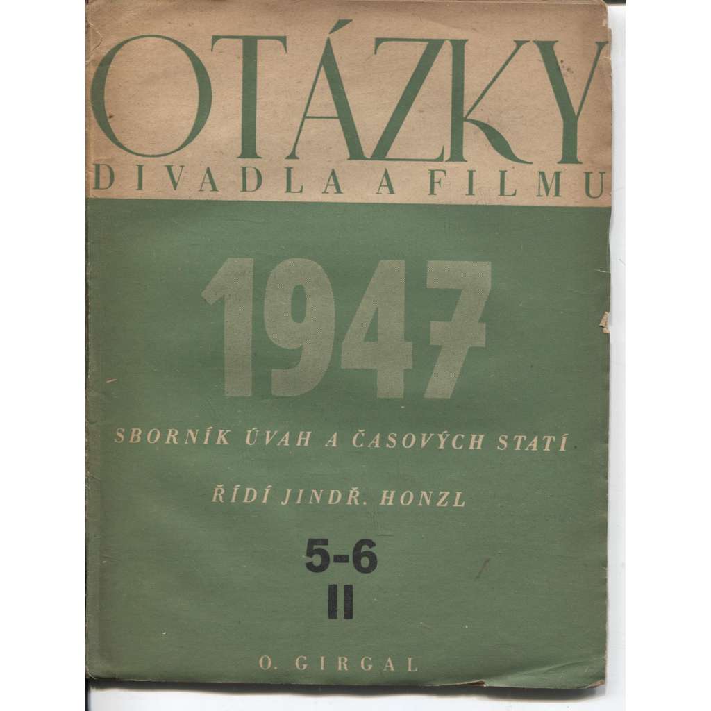 Otázky divadla a filmu, číslo 5.-6./1947