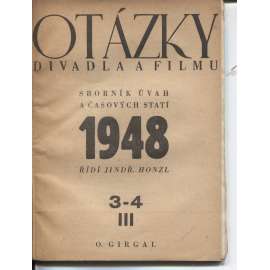 Otázky divadla a filmu, číslo 3.-4./1948