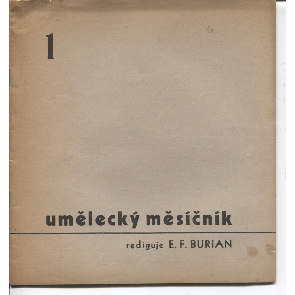 Umělecký měsíčník, ročník XIII., číslo 1/1949