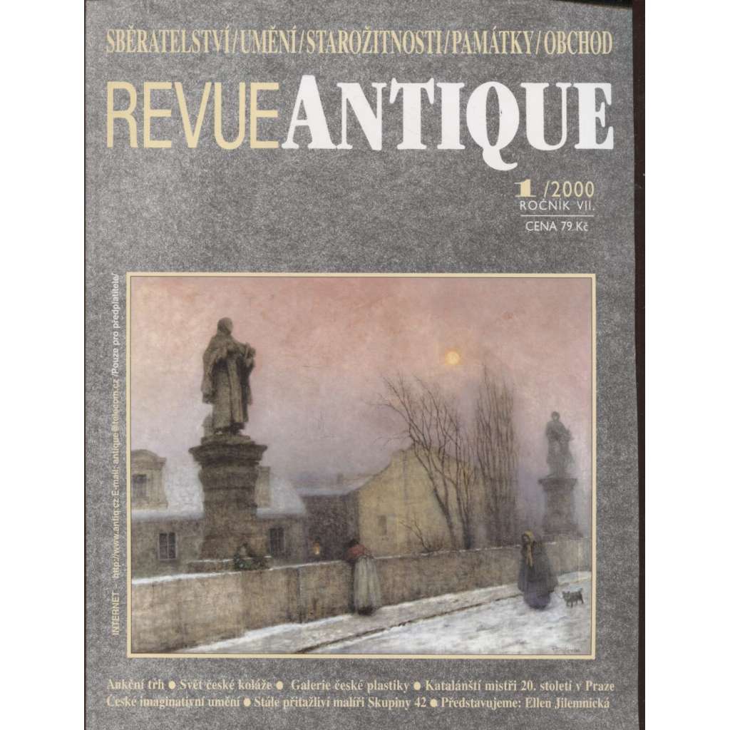 Antique, ročník VII., číslo 1/2000. Revue pro sběratelství, umění, starožitnosti, památky a obchod