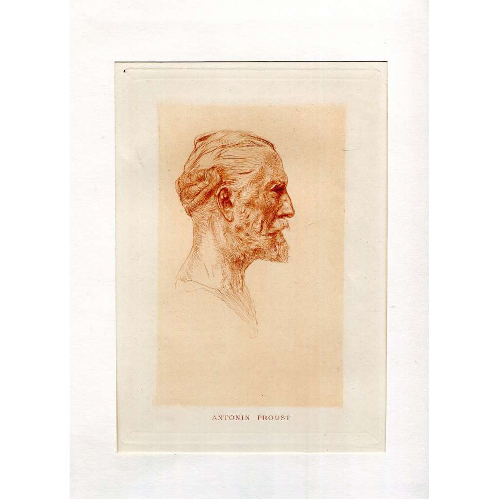 Auguste Rodin - Antonin Proust [lept; grafika; portrét; 19. století]