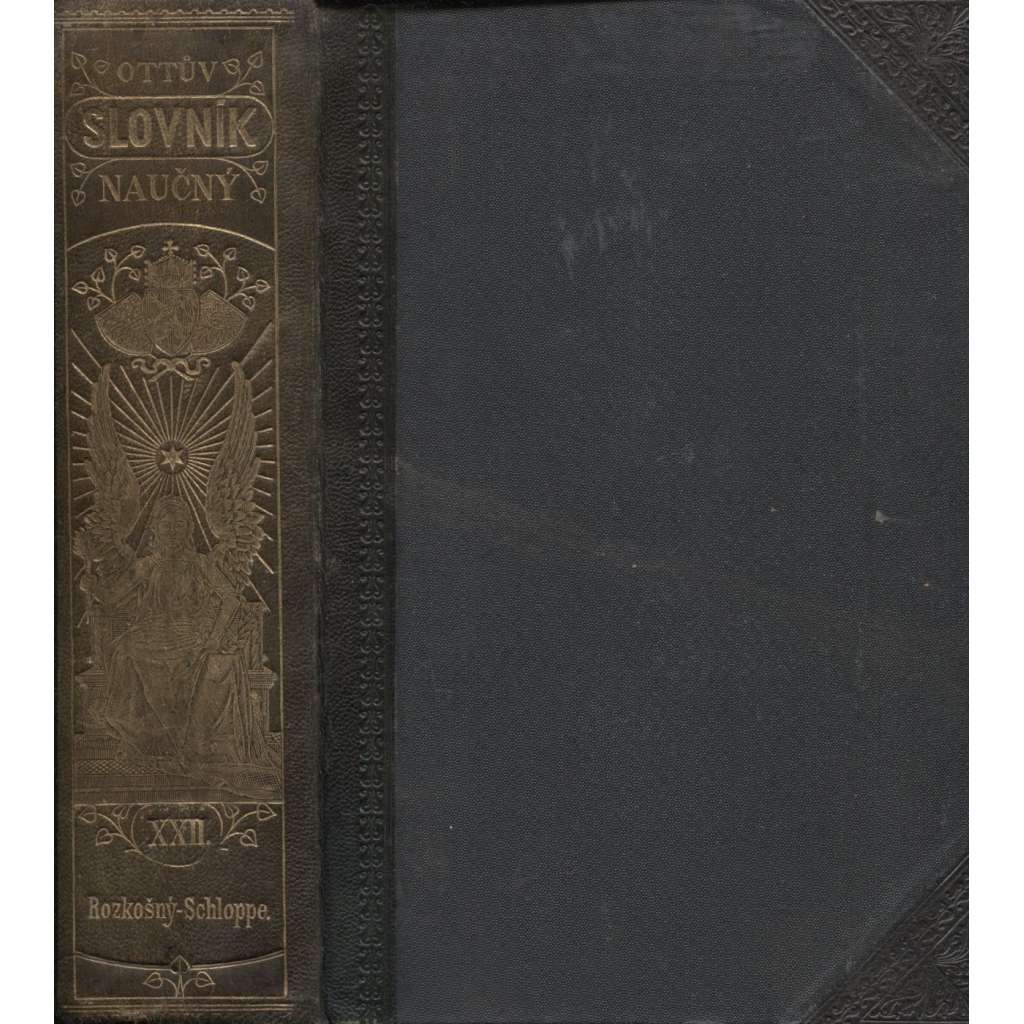 Ottův slovník naučný. Díl XXII. (vazba kůže - polokožená) 1904 HOL