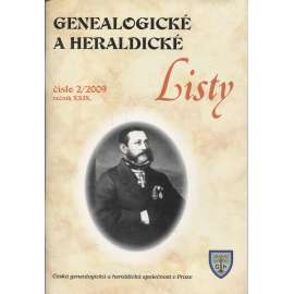 Genealogické a heraldické listy, ročník XXIX., číslo 2/2009