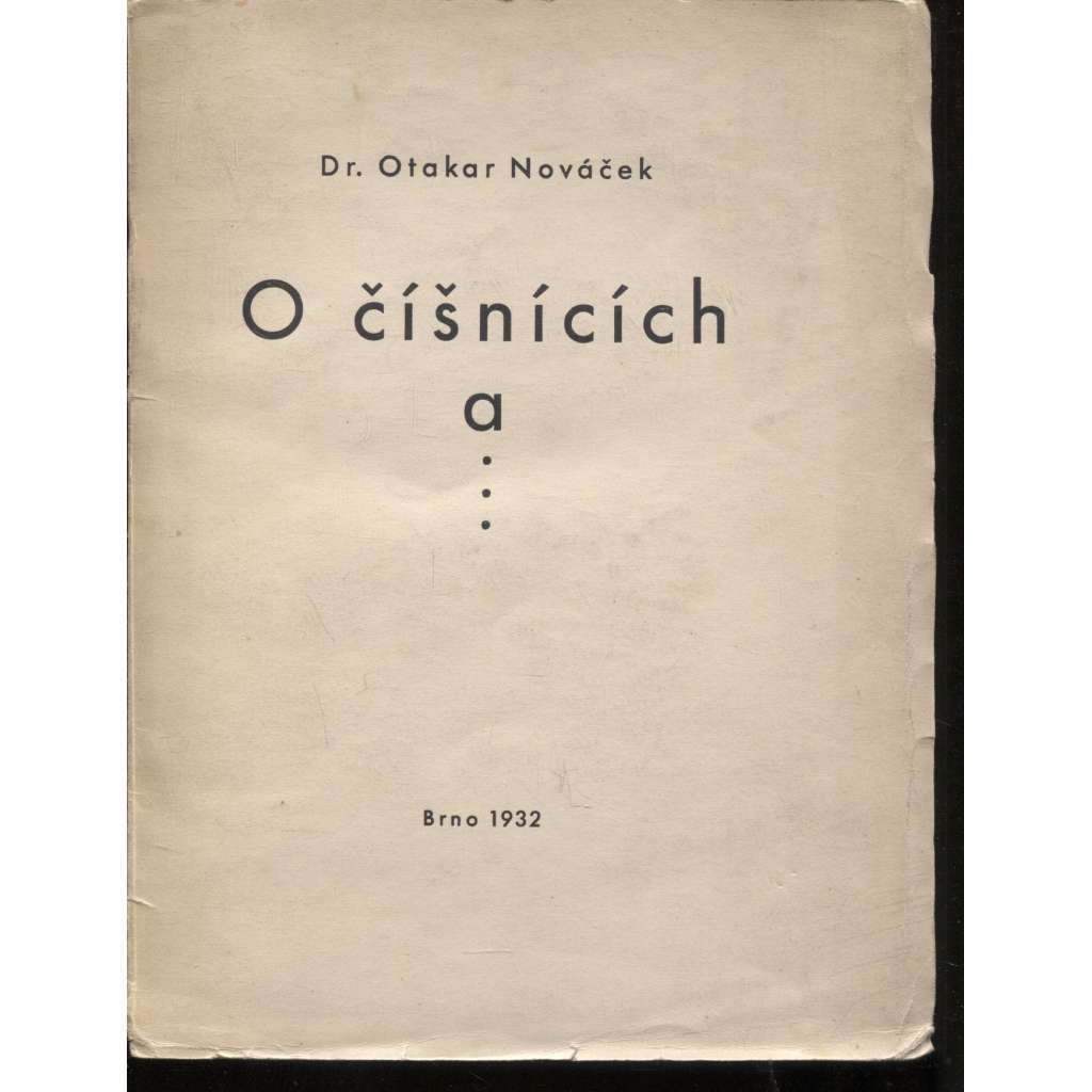 O číšnících a ... (hantýrka, argot)