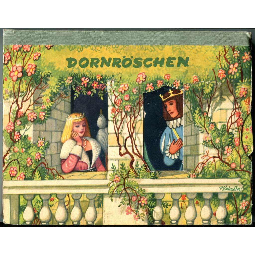 Dornröschen [Šípková Růženka; Vojtěch Kubašta; prostorová kniha; německy; německá verze]