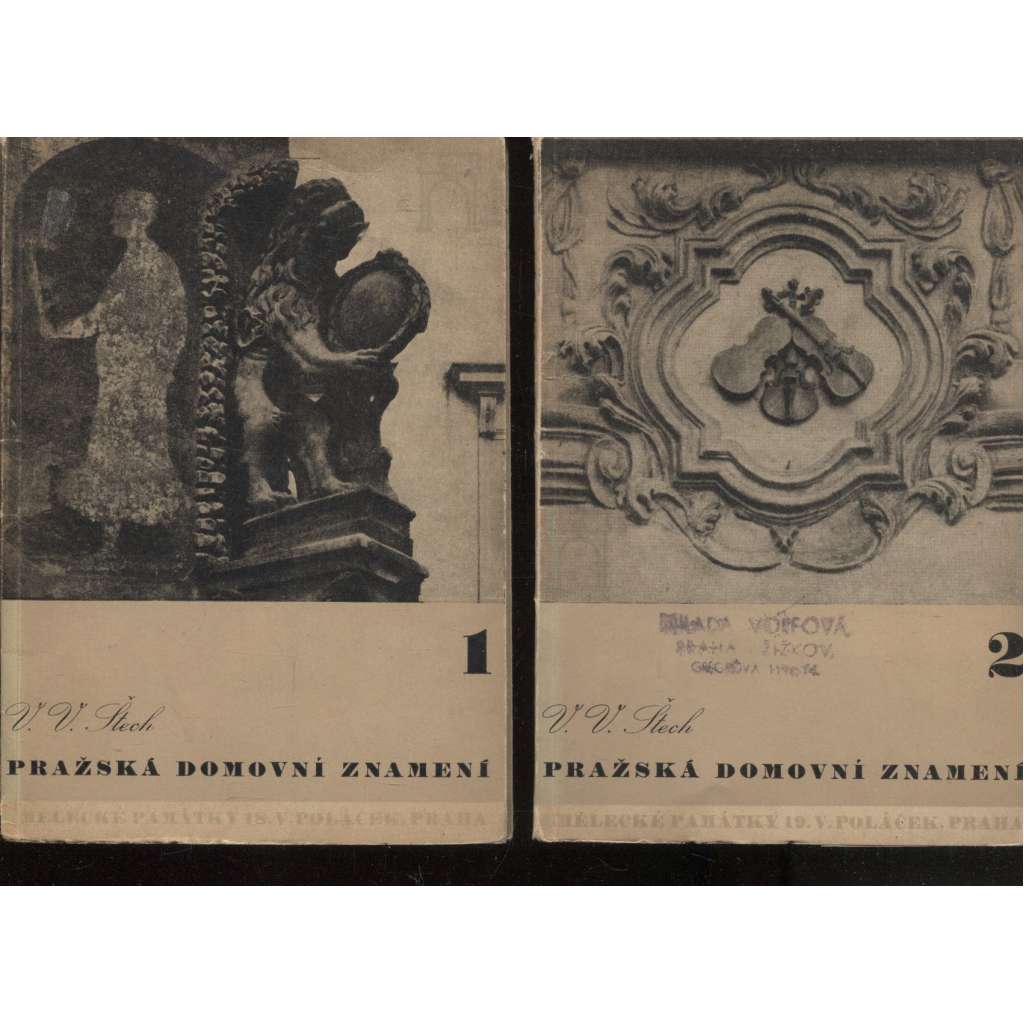 Pražská domovní znamení 1. a 2. (2 svazky) Pražská domovní znamení 1. a 2. (2 svazky)