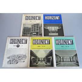 Horizont. Revue současné kultury v Československu, roč. 1928-1929, č. 11-22 [architektura; design; Výstava soudobé kultury v ČSR, Brno 1928, Architekt Arnošt Wiesner, Bohumír Čermák]