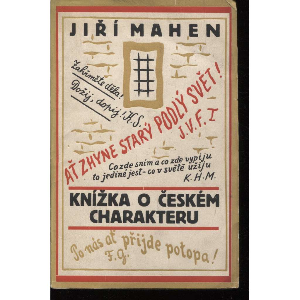 Knížka o českém charakteru (obálka Josef Čapek)