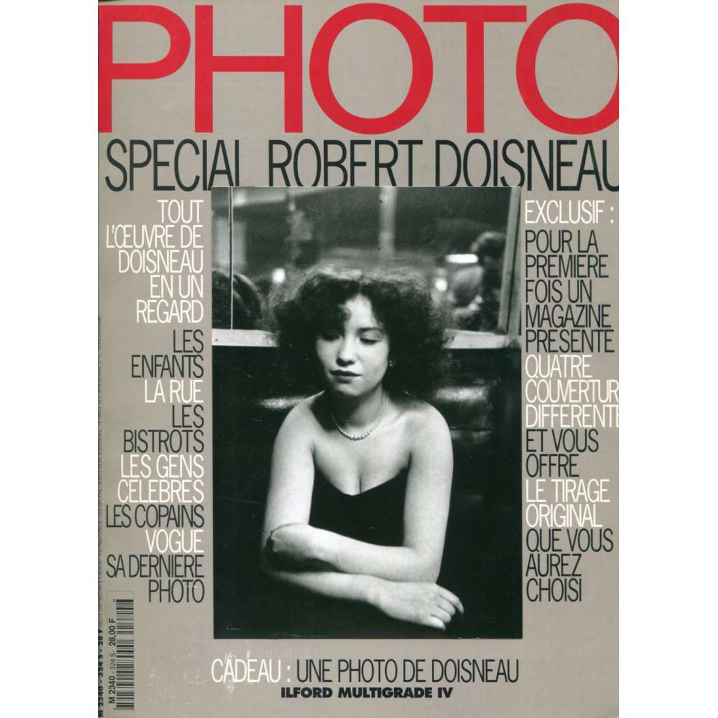 PHOTO. Special Robert Doisneau  [Photo No 324 S – Octobre 1995 – 28F, couvertire originale – „Melle Anita, (Paris 1951)] [fotografie, fotožurnalismus]