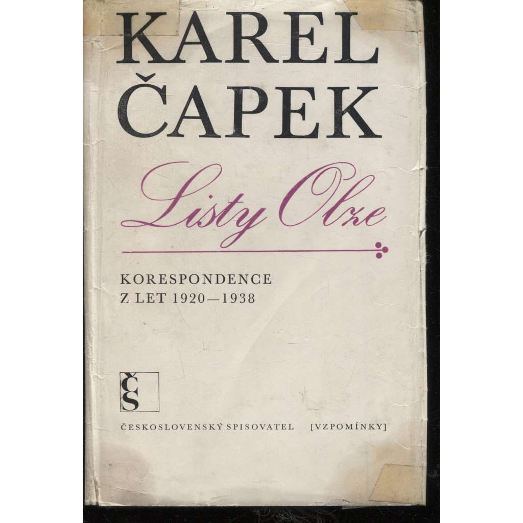 Listy Olze (Karel Čapek - Olga Scheinpflugová - korespondence, dopisy)