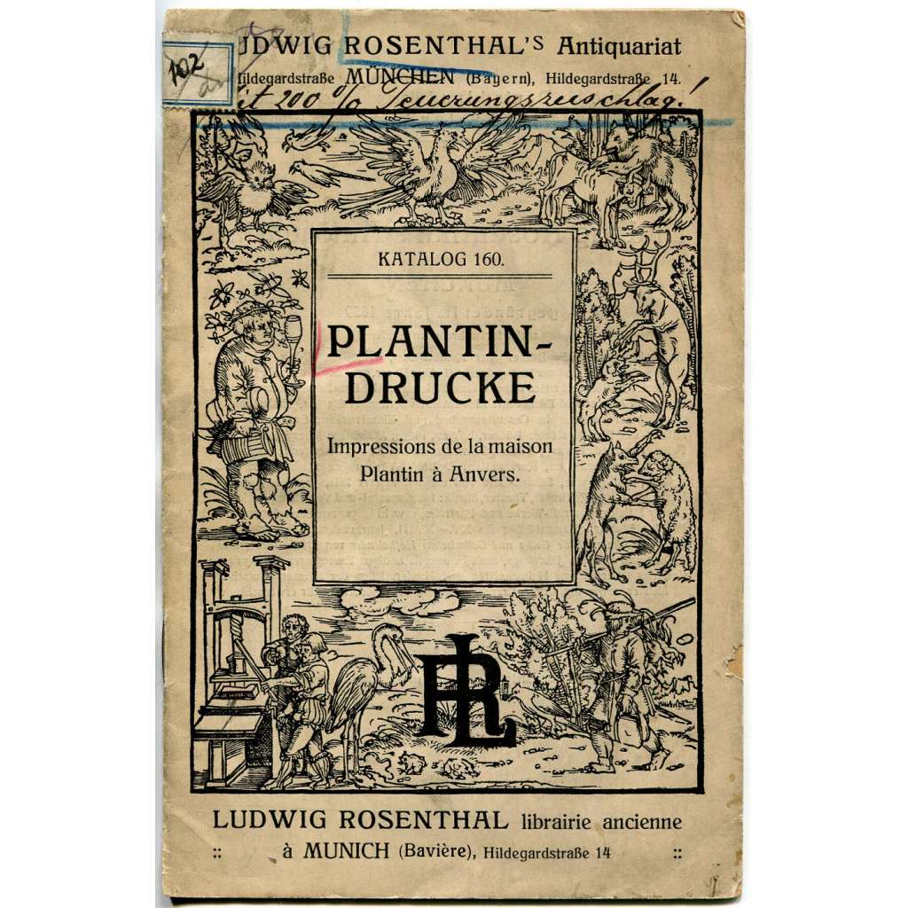 Plantin-Drucke. Impressions de la maison Plantin à Anvers [prodejní katalog; staré tisky; Antverpy; tiskárna Plantijn]