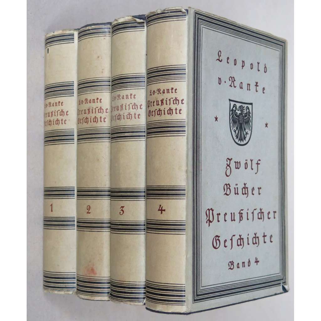Zwölf Bücher preuẞischer Geschichte, sv. 1-4 ["Dvanáct knih pruských dějin"; Ranke; historie, dějiny Pruska; Prusko]