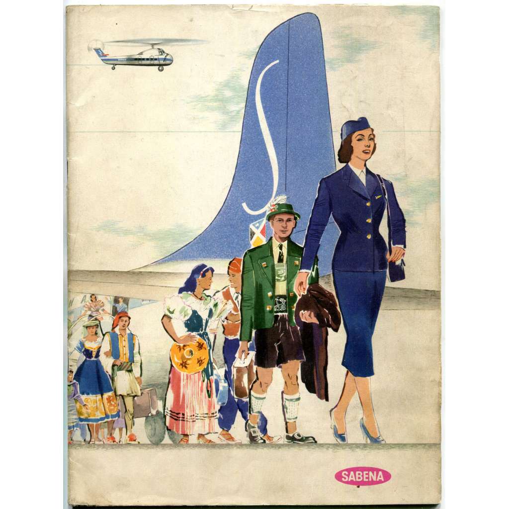Sabena [letecká společnost; belgické aerolinie; letadla; letectví; průvodce; Belgie; Expo 1958 Brusel]