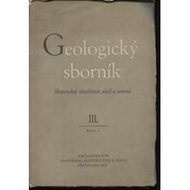 Geologický sborník Slovenskej akadémie vied a umení III. (text slovensky)