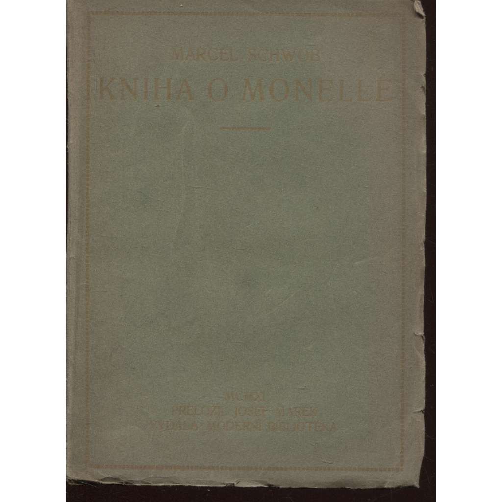 Kniha o Monelle (ed. Moderní bibliotéka)
