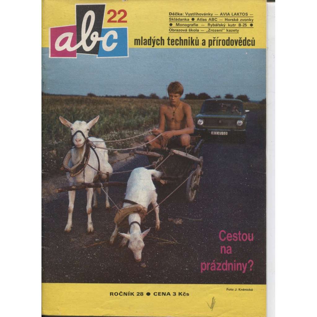 ABC mladých techniků a přírodovědců, číslo 22, ročník 28/1984 (Déčko: Vystřihovánky / Avia Laktos - skládanka)