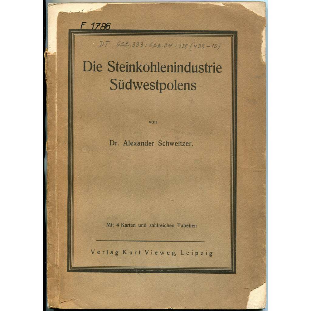 Die Steinkohlenindustrie Südwestpolens [kamenouhelný průmysl; černé uhlí; uhelné doly; Horní Slezsko; Polsko]