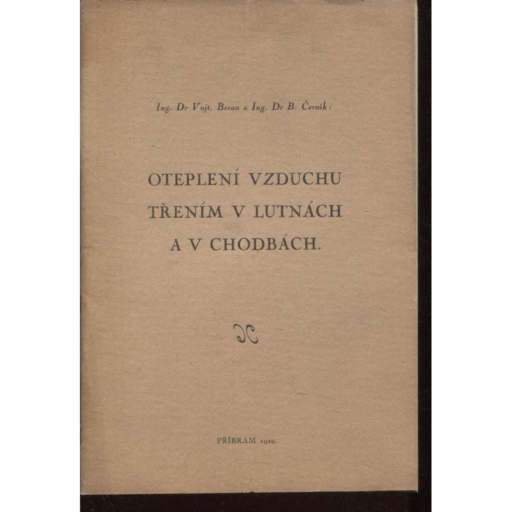 Oteplení vzduchu třením v lutnách a v chodbách (hornictví)