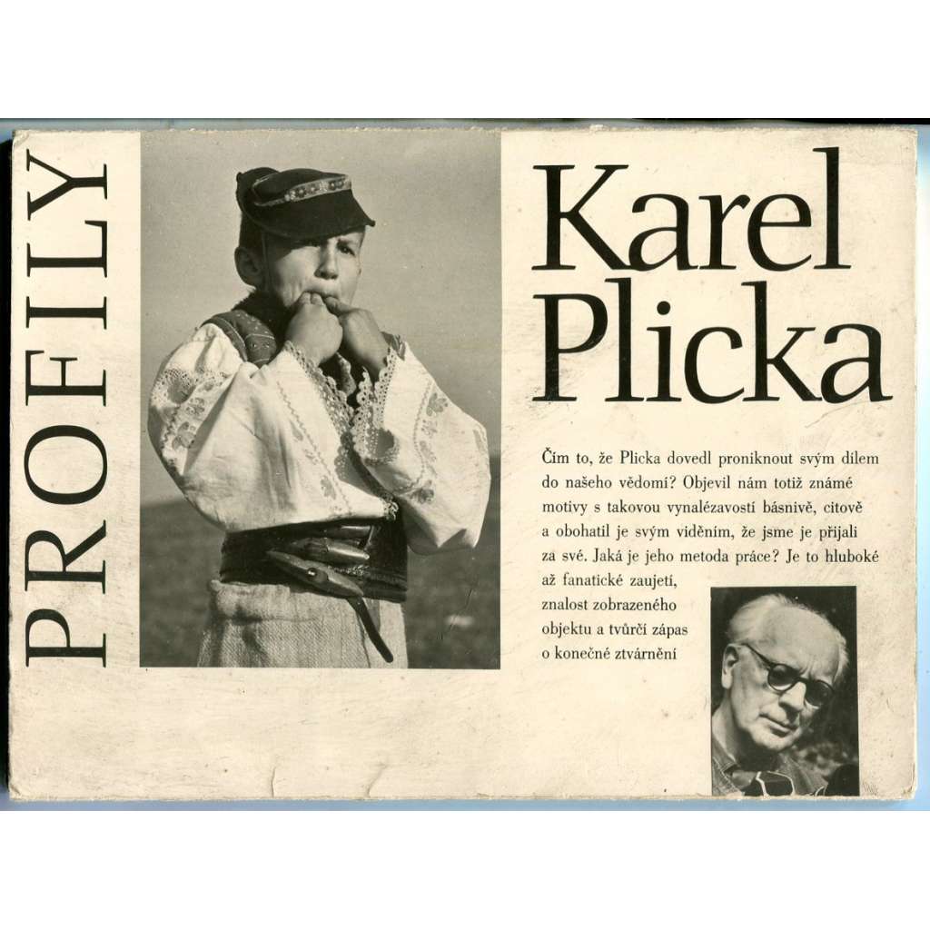 Karel Plicka. Soubor 12 pohlednic [= Edice Profily; fotografie; Slovensko; foklór]