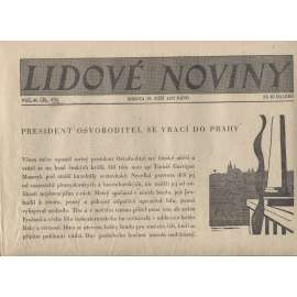 Lidové noviny  (noviny 1937, úmrtí T. G. Masaryk, prezident)