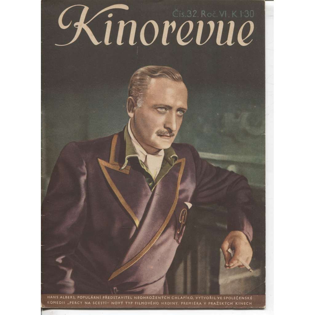 Kinorevue - obrázkový filmový týdeník, ročník VI., číslo 32/1940 (film, kino)