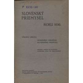 Slovenský priemysel roku 1930 (Slovenský průmysl) - Slovensko