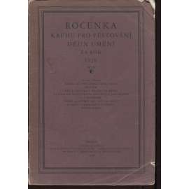 Ročenka Kruhu pro pěstování dějin umění za rok 1928