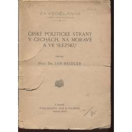 České politické strany v Čechách, na Moravě a ve Slezsku