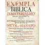 Exempla Biblica in Materias Morales Distributa [1734; teologie; etika; morálka; Bible; pergamen; 18. století]