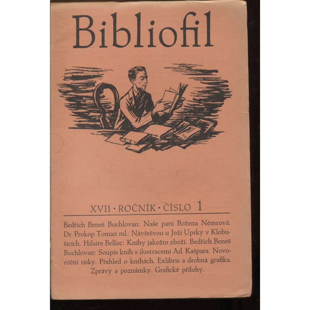 Bibliofil, ročník XVII., číslo 1.-10/1940. Časopis pro pěknou knihu a její úpravu