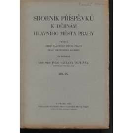 Sborník příspěvků k dějinám Hlavního města Prahy, díl IX. (Praha)