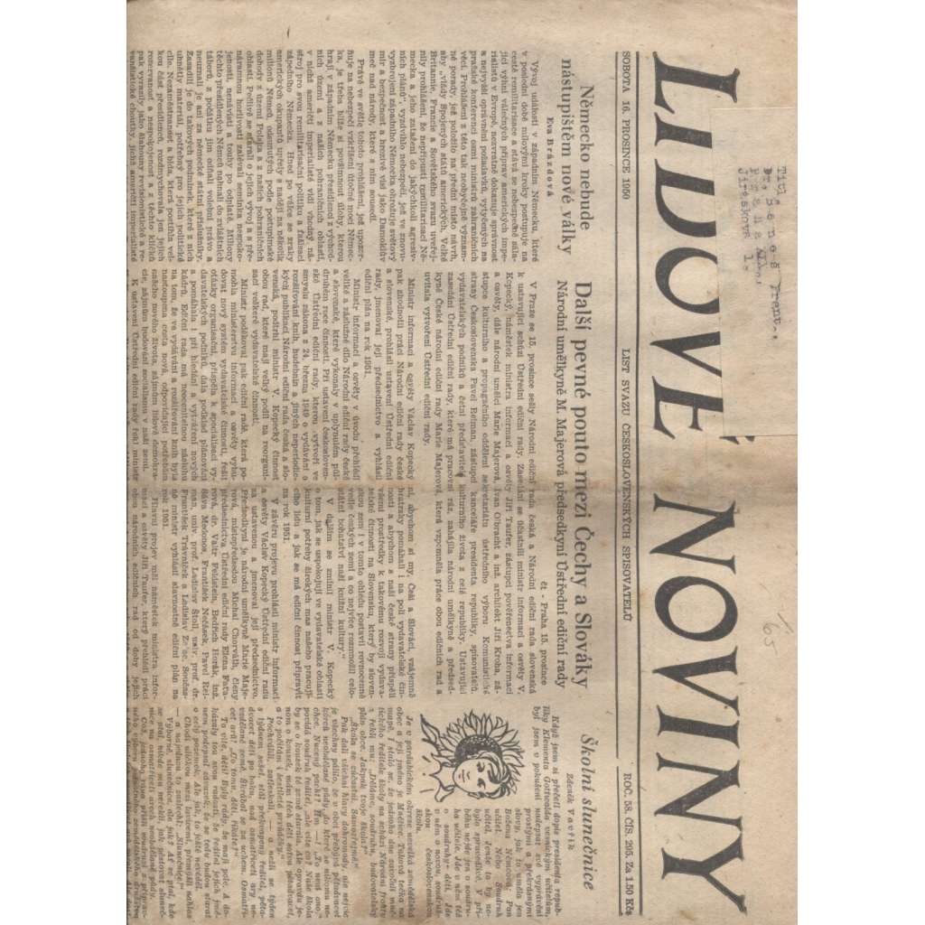 Lidové noviny (16. 12. 1950)