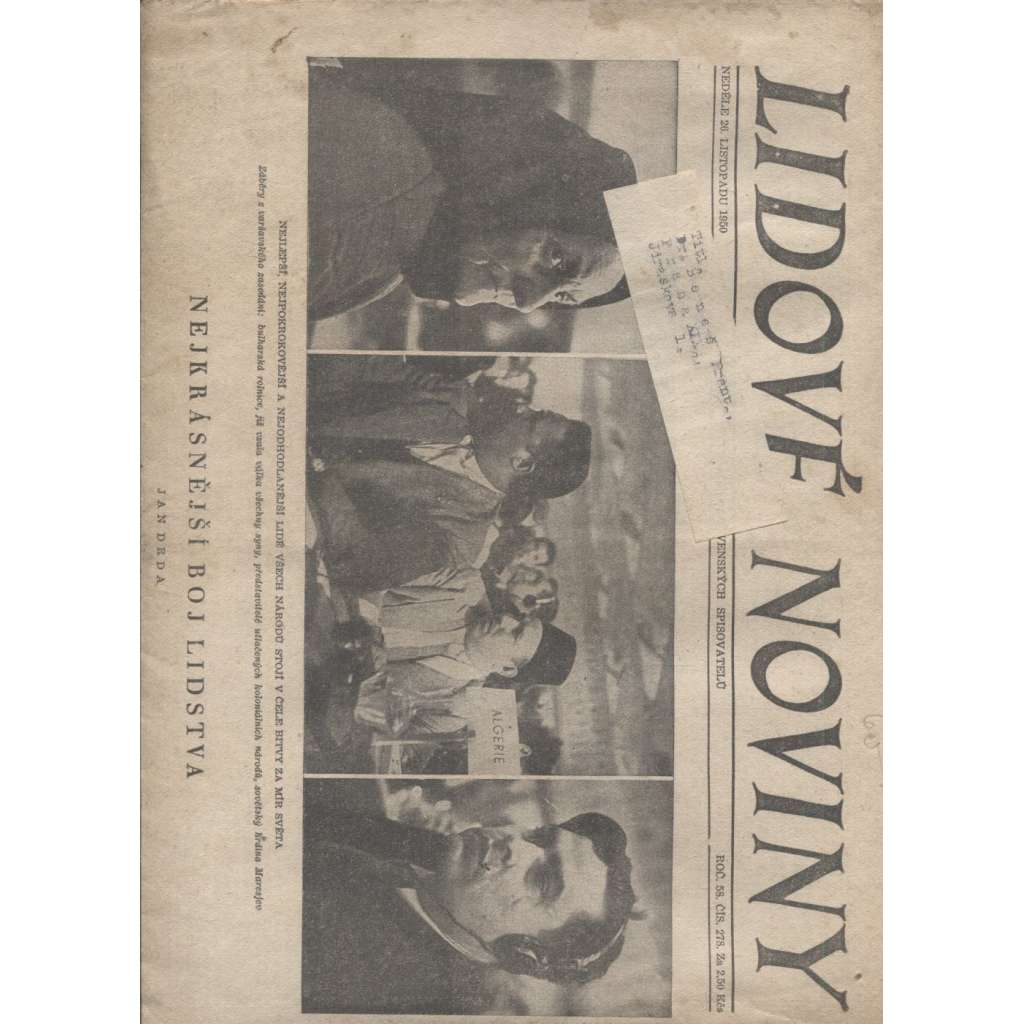Lidové noviny (26. 11. 1950)