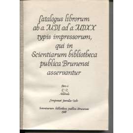 Soupis postinkunábulí (tisků zlet 1501-1520) z fondů Státní vědecké knihovny v Brně, díl 4. Q-Z Doplňky