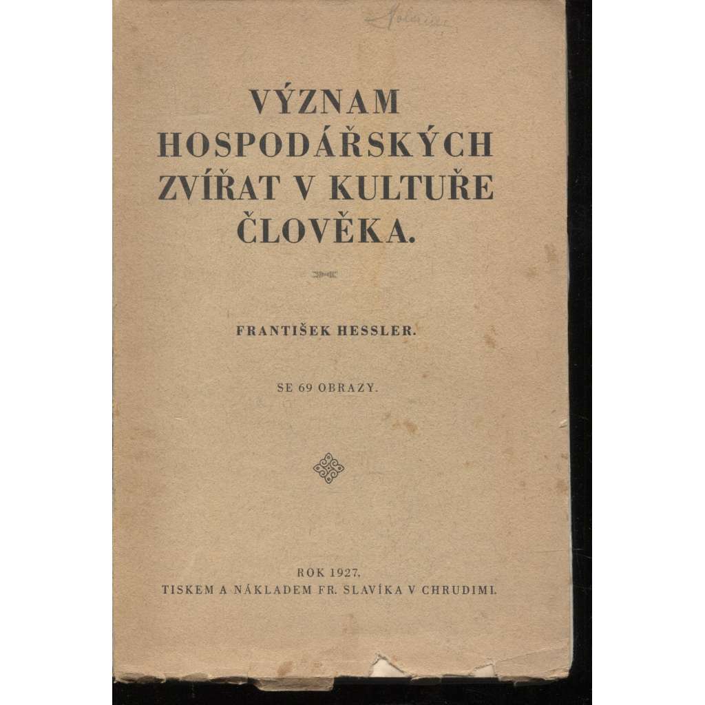 Význam hospodářských zvířat v kultuře člověka (hospodářská zvířata)