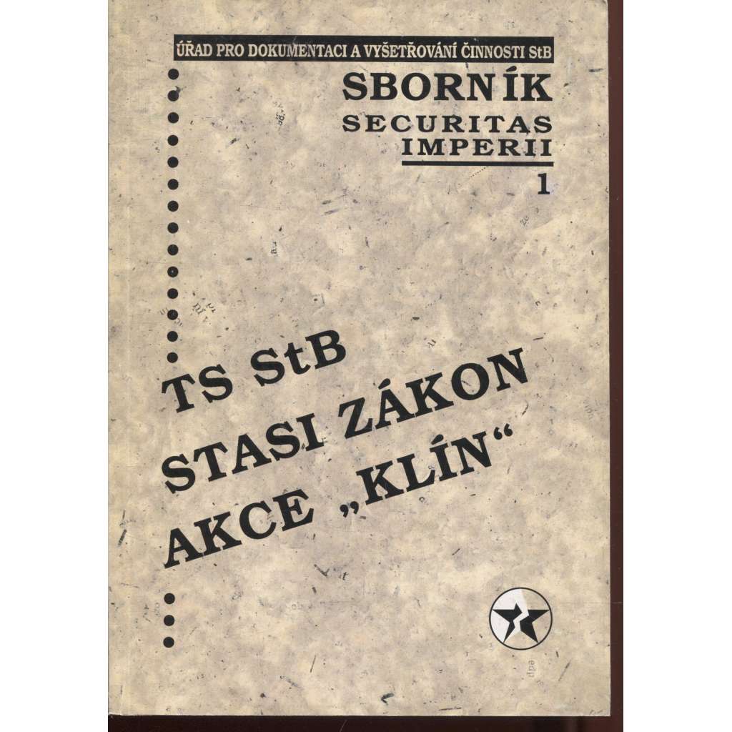 Securitas Imperii 1/1994. Sborník k problematice bezpečnostních služeb (Úřad dokumentace a vyšetřování činnosti StB)